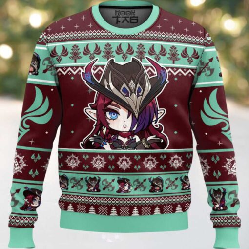 Genshin Impact Chasca Ugly Christmas Sweater