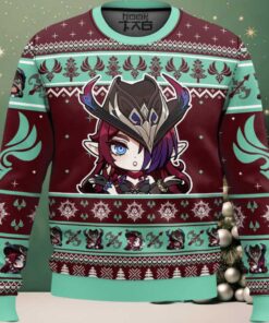 Genshin Impact Chasca Ugly Christmas Sweater