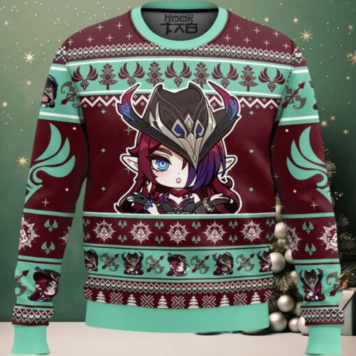 Genshin Impact Chasca Ugly Christmas Sweater
