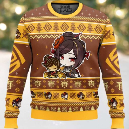 Genshin Impact Chiori Ugly Christmas Sweater