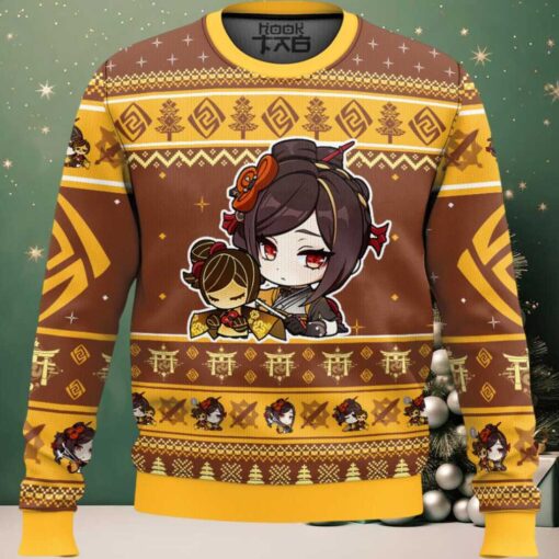 Genshin Impact Chiori Ugly Christmas Sweater