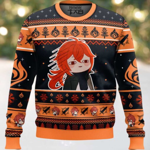 Genshin Impact Diluc Ugly Christmas Sweater