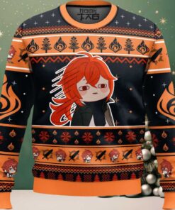 Genshin Impact Diluc Ugly Christmas Sweater