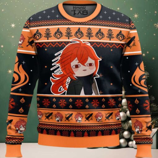 Genshin Impact Diluc Ugly Christmas Sweater
