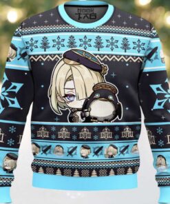 Genshin Impact Freminet Ugly Christmas Sweater