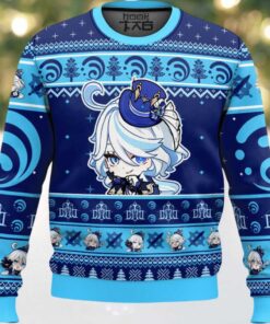 Genshin Impact Furina Ugly Christmas Sweater