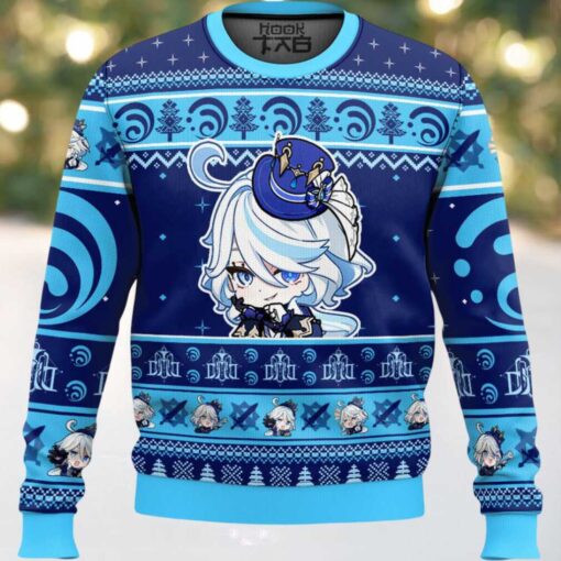 Genshin Impact Furina Ugly Christmas Sweater