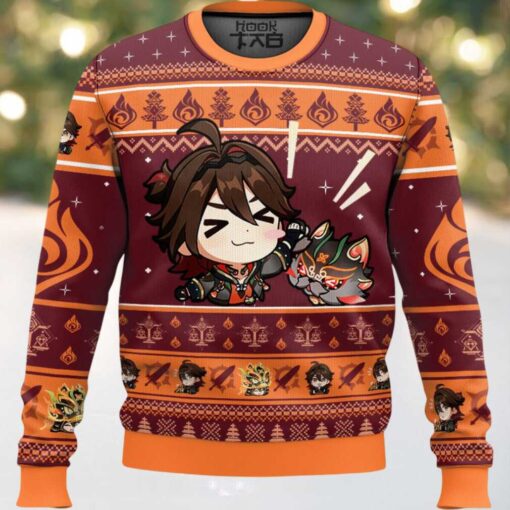 Genshin Impact Gaming Ugly Christmas Sweater