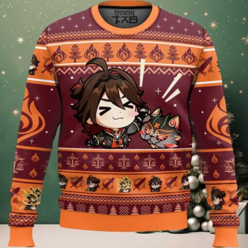 Genshin Impact Gaming Ugly Christmas Sweater