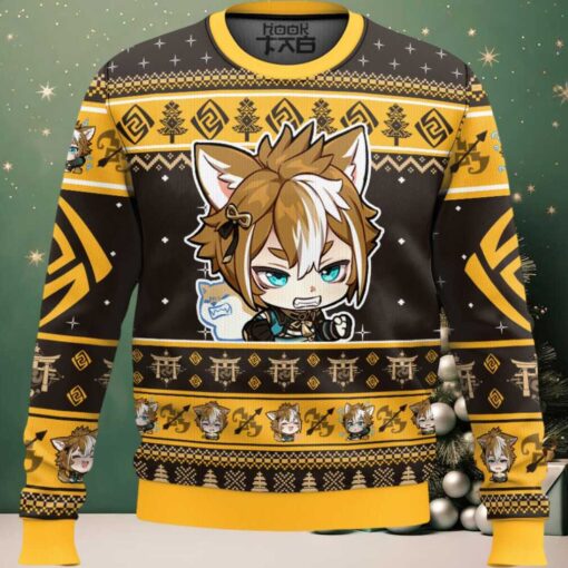 Genshin Impact Gorou Ugly Christmas Sweater