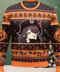 Genshin Impact Hu Tao Ugly Christmas Sweater