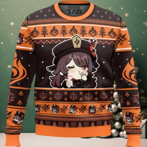 Genshin Impact Hu Tao Ugly Christmas Sweater
