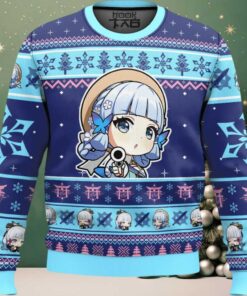 Genshin Impact Kamisato Ayaka Ugly Christmas Sweater