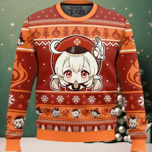 Genshin Impact Klee Ugly Christmas Sweater