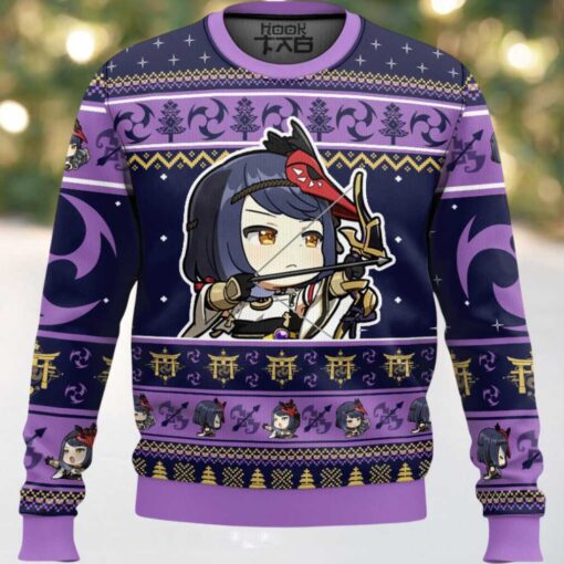 Genshin Impact Kujou Sara Ugly Christmas Sweater