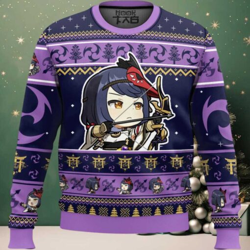 Genshin Impact Kujou Sara Ugly Christmas Sweater