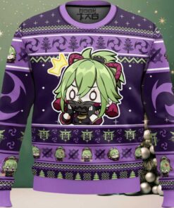 Genshin Impact Kuki Shinobu Ugly Christmas Sweater