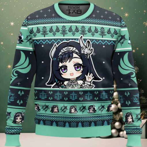 Genshin Impact Lan Yan Ugly Christmas Sweater