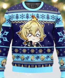 Genshin Impact Mika Ugly Christmas Sweater