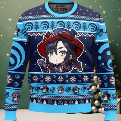 Genshin Impact Mona Ugly Christmas Sweater