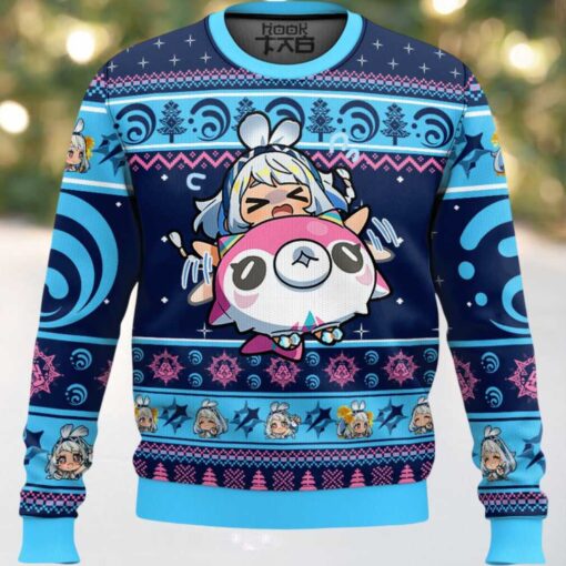 Genshin Impact Mualani Ugly Christmas Sweater