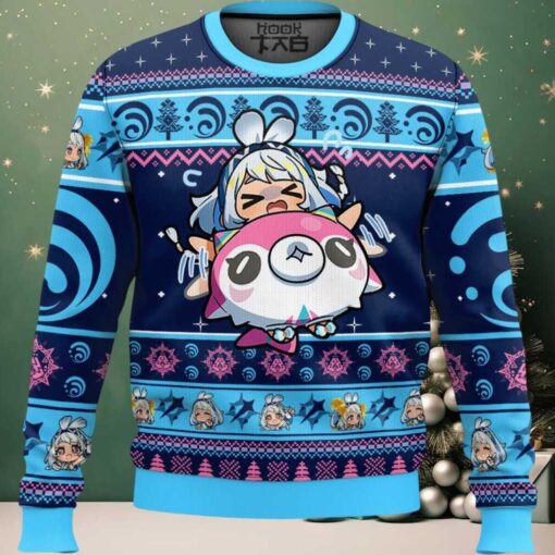 Genshin Impact Mualani Ugly Christmas Sweater