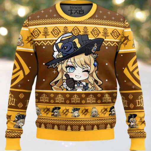 Genshin Impact Navia Ugly Christmas Sweater
