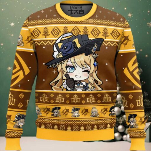 Genshin Impact Navia Ugly Christmas Sweater