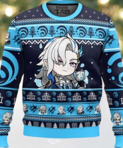 Genshin Impact Neuvillette Ugly Christmas Sweater