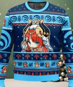 Genshin Impact Nilou Ugly Christmas Sweater