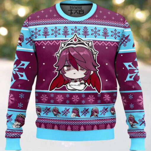 Genshin Impact Rosaria Ugly Christmas Sweater
