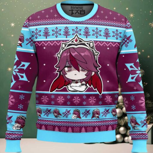 Genshin Impact Rosaria Ugly Christmas Sweater