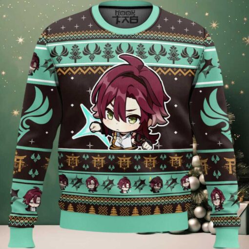 Genshin Impact Shikanoin Heizou Ugly Christmas Sweater