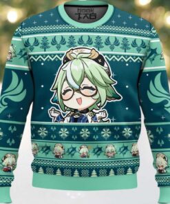Genshin Impact Sucrose Ugly Christmas Sweater