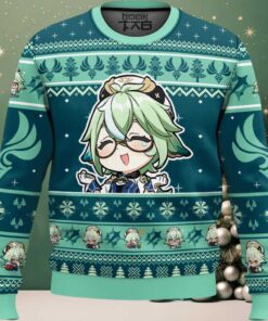 Genshin Impact Sucrose Ugly Christmas Sweater