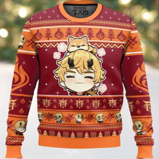 Genshin Impact Thoma Ugly Christmas Sweater