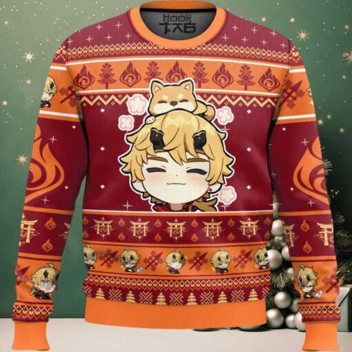 Genshin Impact Thoma Ugly Christmas Sweater