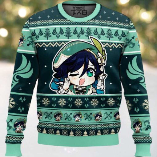 Genshin Impact Venti Ugly Christmas Sweater