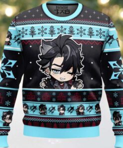 Genshin Impact Wriothesley Ugly Christmas Sweater