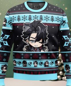 Genshin Impact Wriothesley Ugly Christmas Sweater
