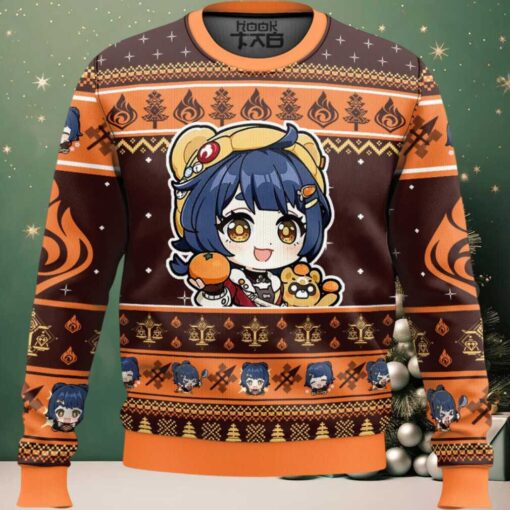 Genshin Impact Xiangling Ugly Christmas Sweater