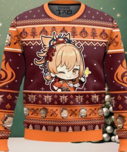 Genshin Impact Yoimiya Ugly Christmas Sweater