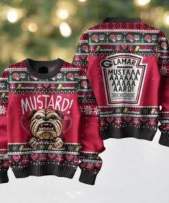 Georgia Bulldogs Mustard Kendrick Lamar Christmas Ugly Sweater