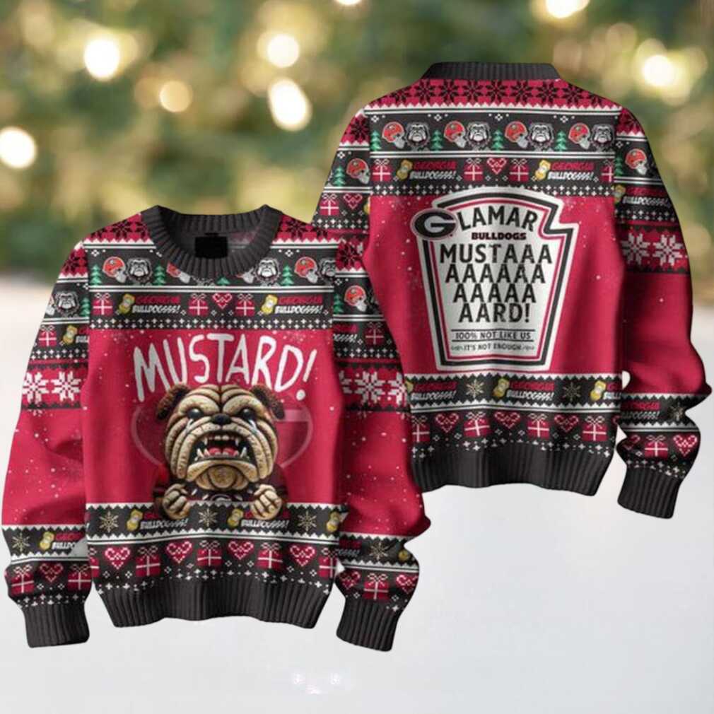 Georgia Bulldogs Mustard Kendrick Lamar Christmas Ugly Sweater Georgia Bulldogs Mustard Kendrick Lamar Christmas Ugly Sweater