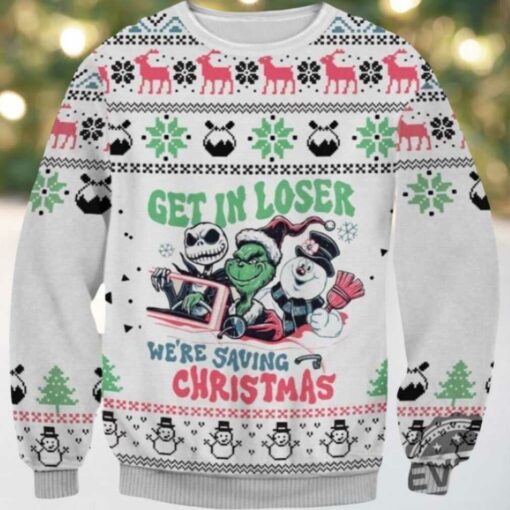 Get In Loser Christmas Ugly Sweater
