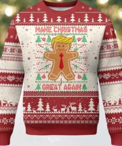 Gingerbread Trump Make Christmas Great Again Ugly Christmas Sweater Gingerbread Trump Make Christmas Great Again Ugly Christmas Sweater