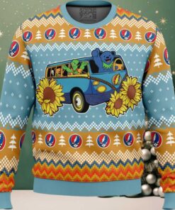 Grateful Dead Bus Grateful Dead Ugly Christmas Sweater