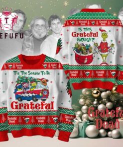 Grateful Dead Is This Grateful Enough The Grinch Christmas Ugly Sweater