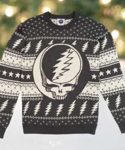 Grateful Dead Steal Your Face Gray 2025 Ugly Christmas Sweater