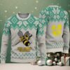 Red & Green Christmas Tree Pattern “Bad Bunny Trophy Season” Ugly Christmas Sweater